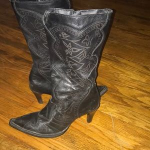 Genuine Leather Cowgirl Boots